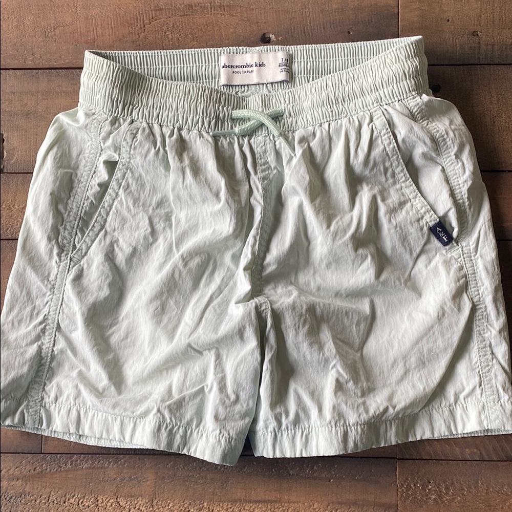 Abercrombie Kids Light Green Pool to Play Shorts